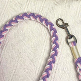 Nine Flowers Rope Dog Leash (Pink Purple)