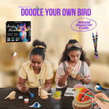 Wooden Bird & Marker Craft Kit 🦜