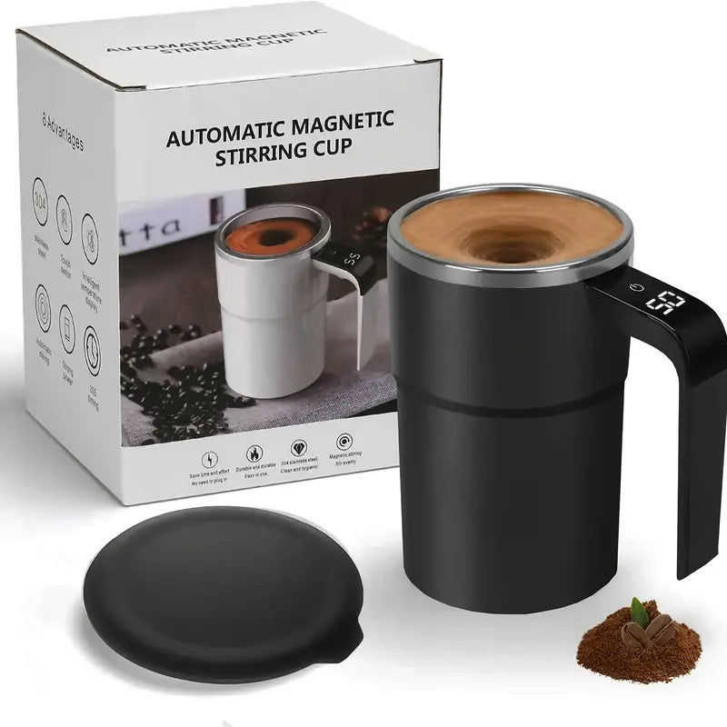💥Christmas Sale 50% ☕🔋Rechargeable Automatic Magnetic Stirring Coffee Mug Set⚡