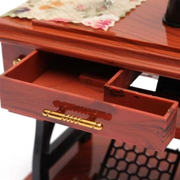 🪗Time Limit Sale 50% OFF - Wood Mini Sewing Machine Music Box