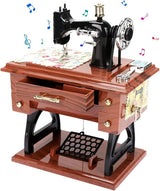 🪗Time Limit Sale 50% OFF - Wood Mini Sewing Machine Music Box