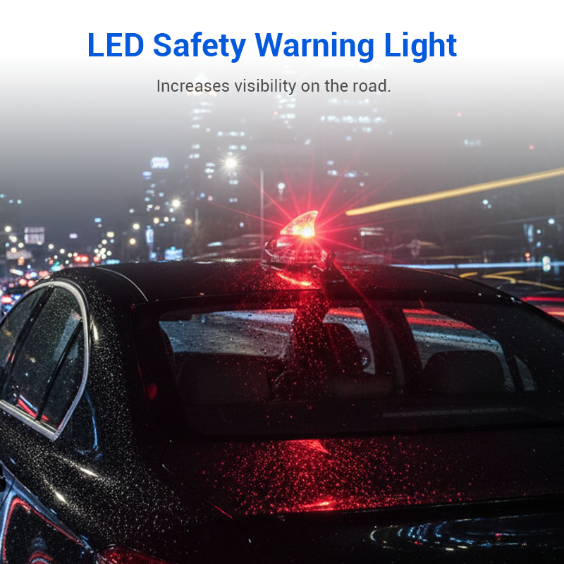 🚗 Car Shark Fin Wind Decorative Light | Year-End Mega Upgrade Launch | LED Ambient Glow & Aerodynamic Styling | Easy-Adhesive Installation for Roof & Exterior 🚀✨