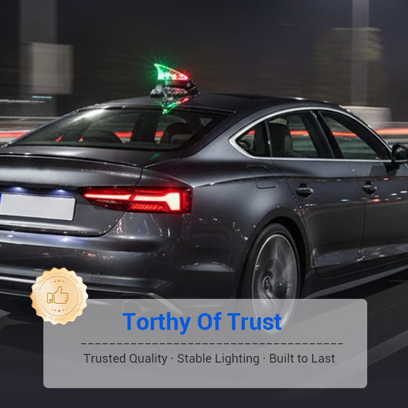 🚗 Car Shark Fin Wind Decorative Light | Year-End Mega Upgrade Launch | LED Ambient Glow & Aerodynamic Styling | Easy-Adhesive Installation for Roof & Exterior 🚀✨