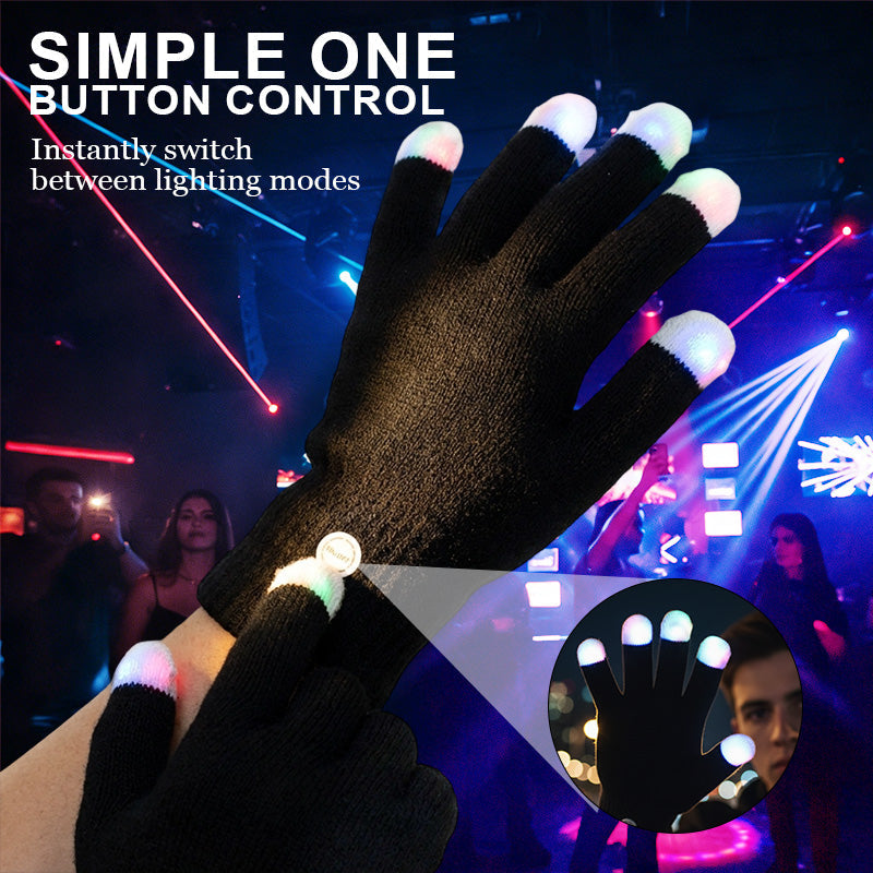 🔥2026 New Arrivals: 50% Off for a Limited Time!🔥LED Light-Up Fingertip Knit Gloves
