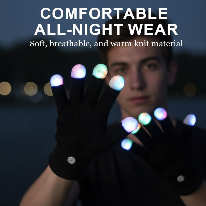 🔥2026 New Arrivals: 50% Off for a Limited Time!🔥LED Light-Up Fingertip Knit Gloves