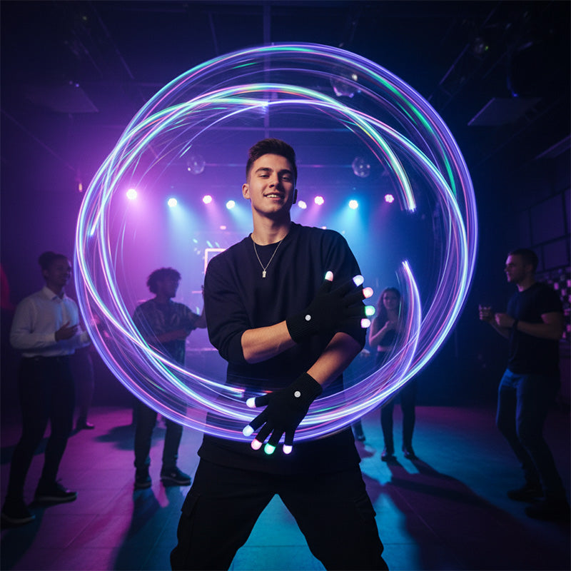 🔥2026 New Arrivals: 50% Off for a Limited Time!🔥LED Light-Up Fingertip Knit Gloves